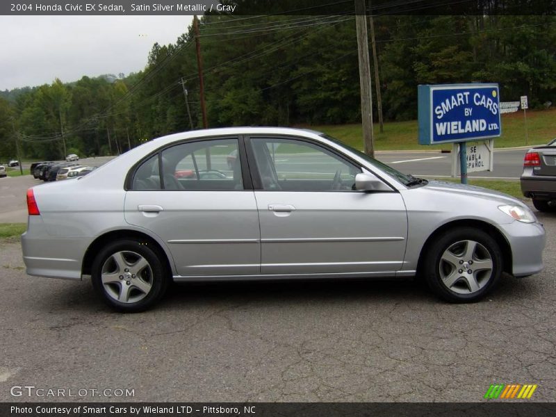 Satin Silver Metallic / Gray 2004 Honda Civic EX Sedan
