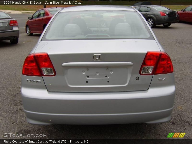 Satin Silver Metallic / Gray 2004 Honda Civic EX Sedan