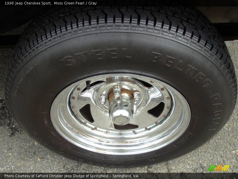 Moss Green Pearl / Gray 1996 Jeep Cherokee Sport