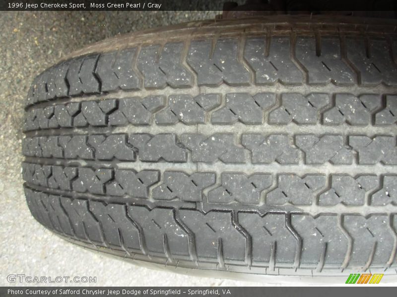Moss Green Pearl / Gray 1996 Jeep Cherokee Sport