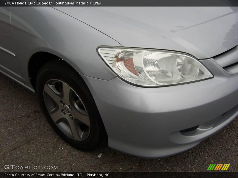 Satin Silver Metallic / Gray 2004 Honda Civic EX Sedan