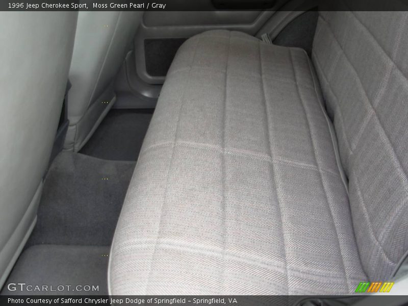 Moss Green Pearl / Gray 1996 Jeep Cherokee Sport