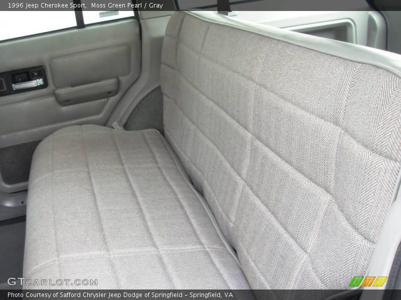 Moss Green Pearl / Gray 1996 Jeep Cherokee Sport
