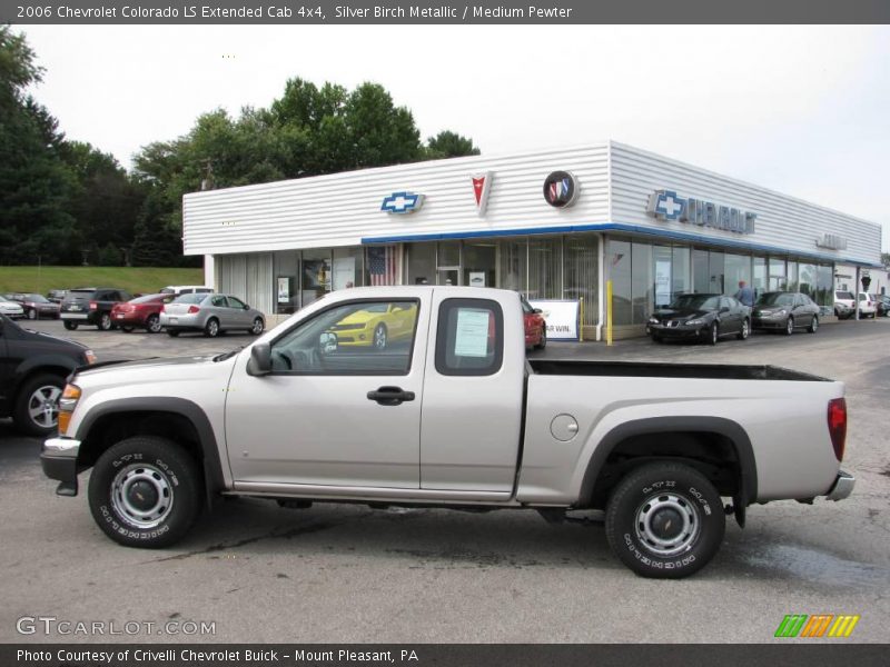 Silver Birch Metallic / Medium Pewter 2006 Chevrolet Colorado LS Extended Cab 4x4