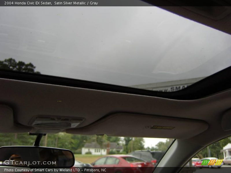 Satin Silver Metallic / Gray 2004 Honda Civic EX Sedan