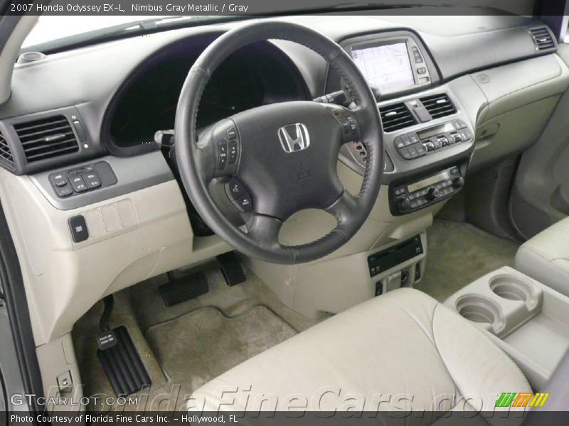Nimbus Gray Metallic / Gray 2007 Honda Odyssey EX-L
