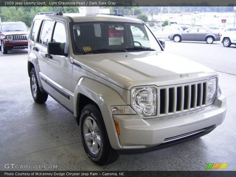 Light Graystone Pearl / Dark Slate Gray 2009 Jeep Liberty Sport