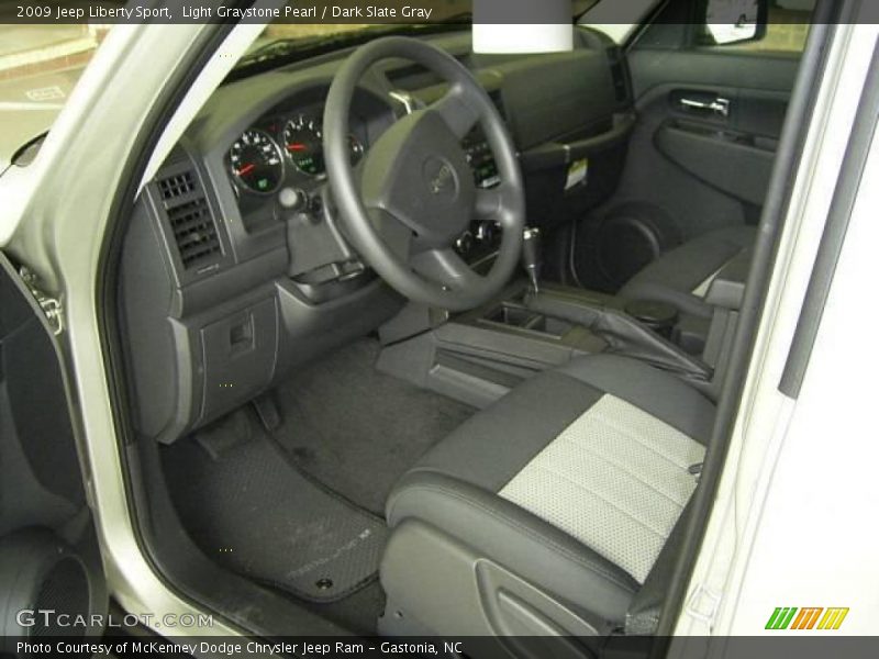 Light Graystone Pearl / Dark Slate Gray 2009 Jeep Liberty Sport