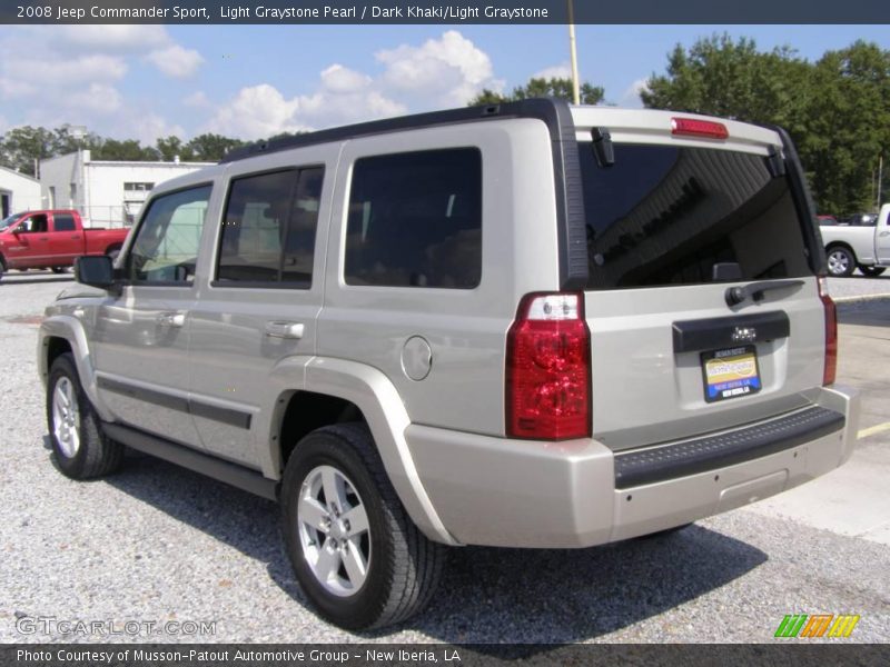 Light Graystone Pearl / Dark Khaki/Light Graystone 2008 Jeep Commander Sport