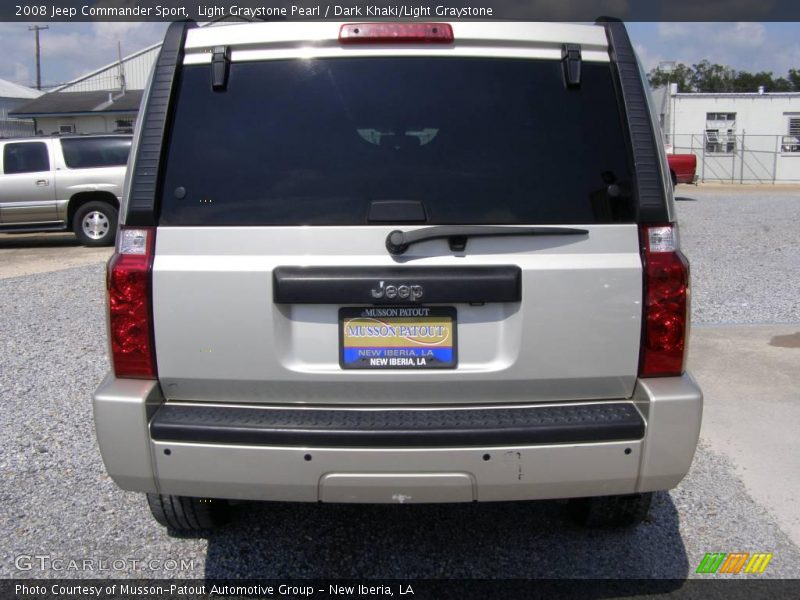 Light Graystone Pearl / Dark Khaki/Light Graystone 2008 Jeep Commander Sport