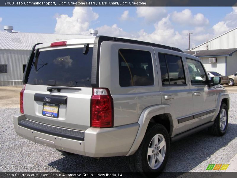 Light Graystone Pearl / Dark Khaki/Light Graystone 2008 Jeep Commander Sport