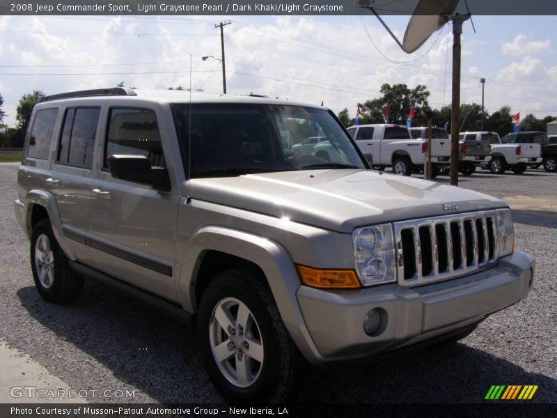 Light Graystone Pearl / Dark Khaki/Light Graystone 2008 Jeep Commander Sport