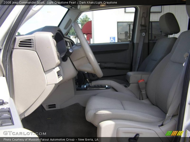 Light Graystone Pearl / Dark Khaki/Light Graystone 2008 Jeep Commander Sport