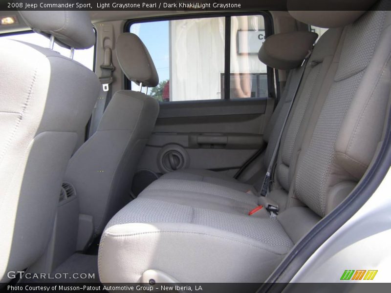 Light Graystone Pearl / Dark Khaki/Light Graystone 2008 Jeep Commander Sport