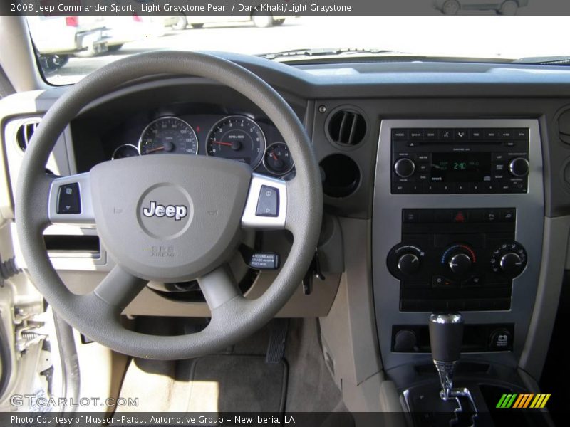 Light Graystone Pearl / Dark Khaki/Light Graystone 2008 Jeep Commander Sport