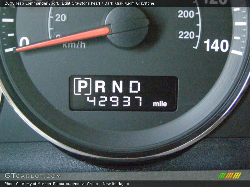 Light Graystone Pearl / Dark Khaki/Light Graystone 2008 Jeep Commander Sport