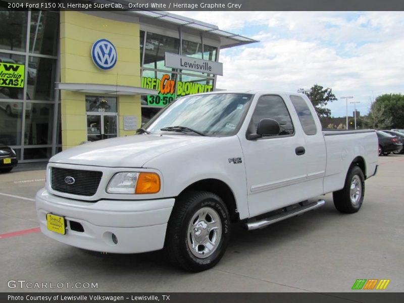 Oxford White / Heritage Graphite Grey 2004 Ford F150 XL Heritage SuperCab