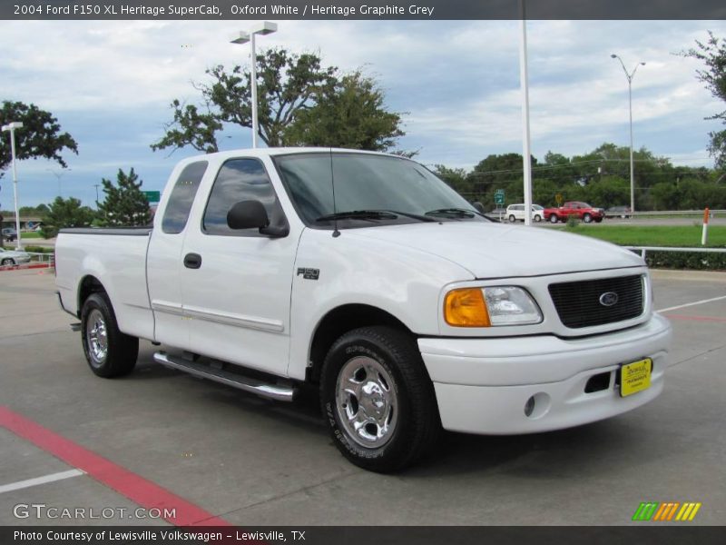 Oxford White / Heritage Graphite Grey 2004 Ford F150 XL Heritage SuperCab