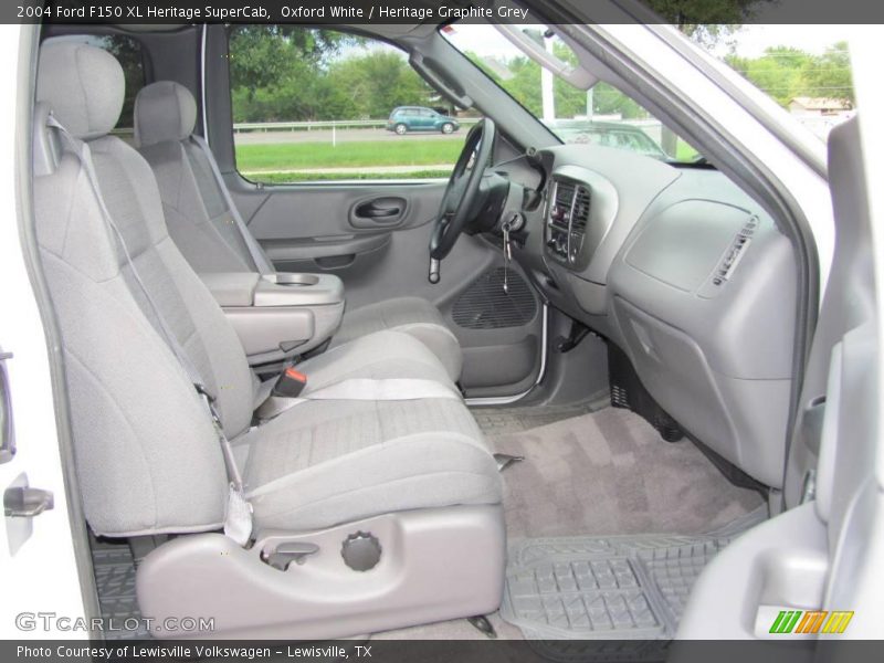 Oxford White / Heritage Graphite Grey 2004 Ford F150 XL Heritage SuperCab