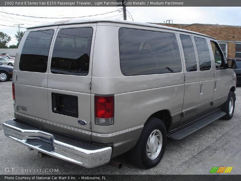 Light Parchment Gold Metallic / Medium Parchment 2002 Ford E Series Van E150 Passenger Traveler