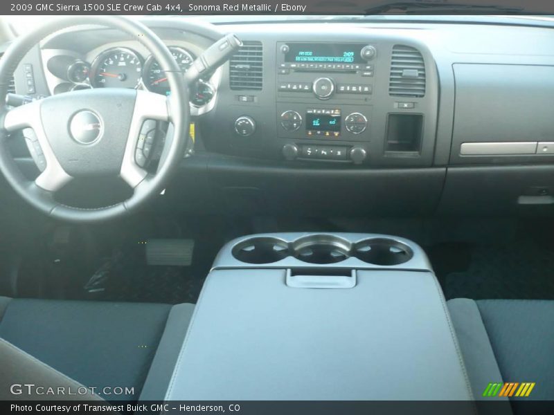 Sonoma Red Metallic / Ebony 2009 GMC Sierra 1500 SLE Crew Cab 4x4