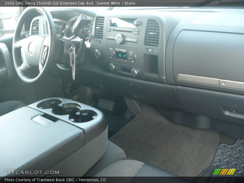 Summit White / Ebony 2009 GMC Sierra 2500HD SLE Extended Cab 4x4