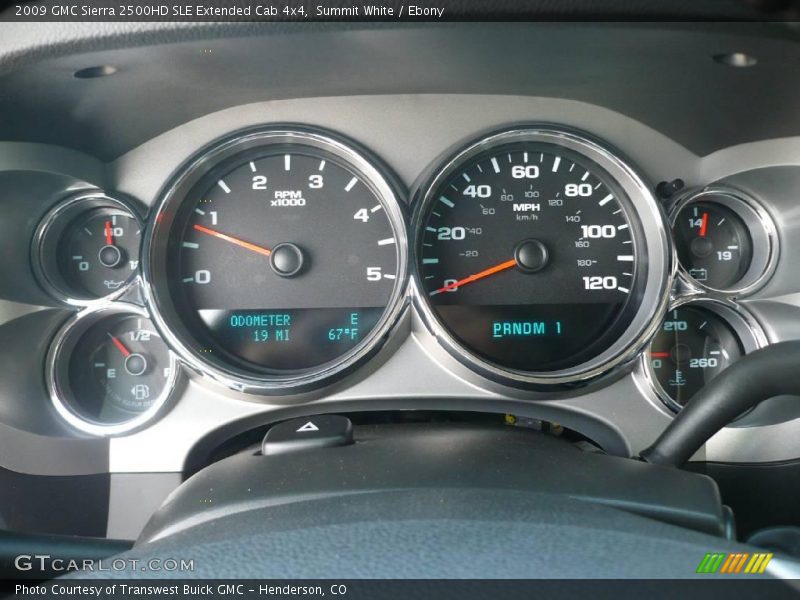 Summit White / Ebony 2009 GMC Sierra 2500HD SLE Extended Cab 4x4