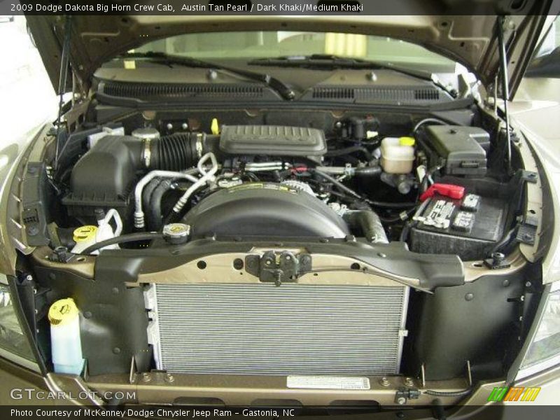 Austin Tan Pearl / Dark Khaki/Medium Khaki 2009 Dodge Dakota Big Horn Crew Cab