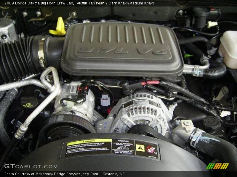 Austin Tan Pearl / Dark Khaki/Medium Khaki 2009 Dodge Dakota Big Horn Crew Cab