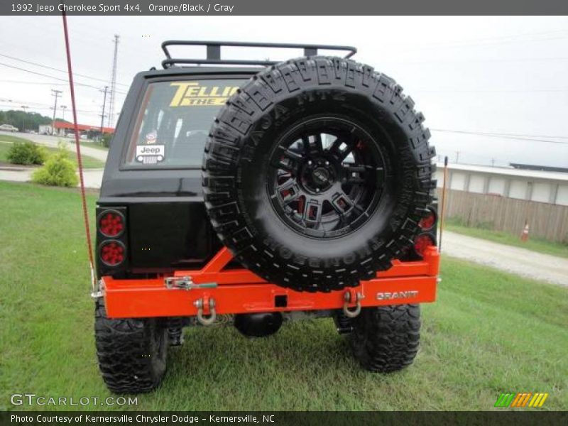 Orange/Black / Gray 1992 Jeep Cherokee Sport 4x4