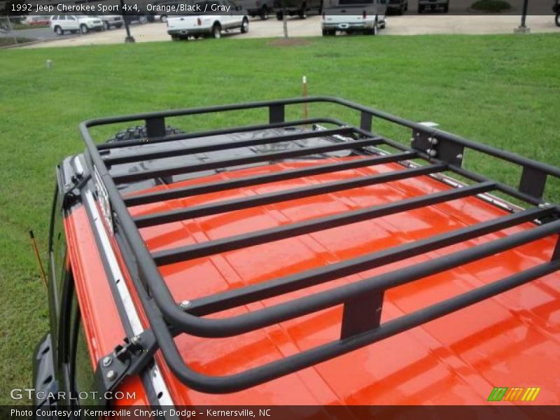 Orange/Black / Gray 1992 Jeep Cherokee Sport 4x4