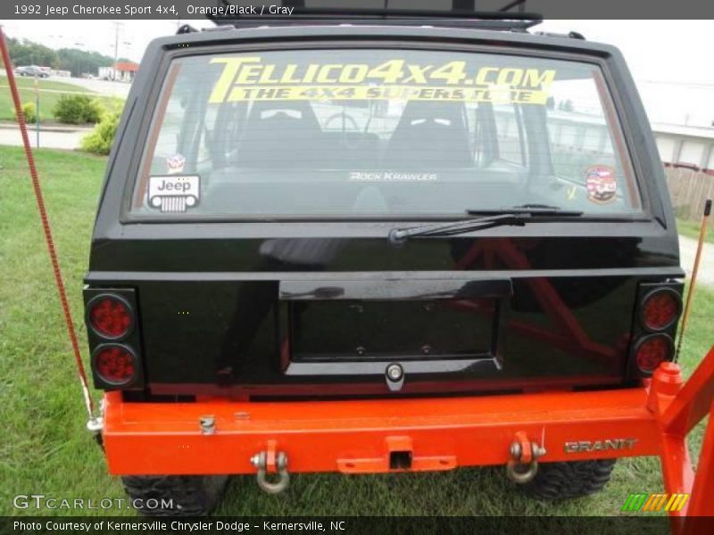 Orange/Black / Gray 1992 Jeep Cherokee Sport 4x4