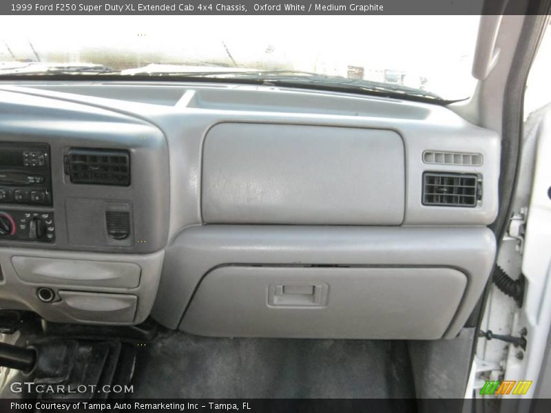 Oxford White / Medium Graphite 1999 Ford F250 Super Duty XL Extended Cab 4x4 Chassis