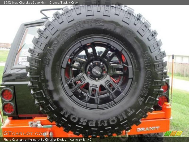 Orange/Black / Gray 1992 Jeep Cherokee Sport 4x4