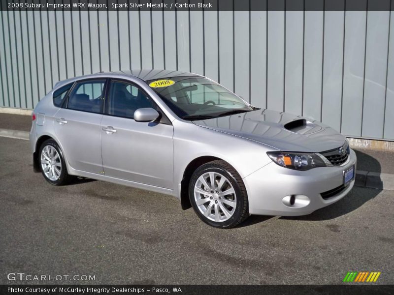 Spark Silver Metallic / Carbon Black 2008 Subaru Impreza WRX Wagon