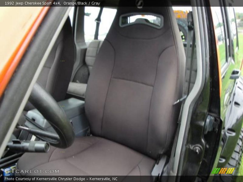 Orange/Black / Gray 1992 Jeep Cherokee Sport 4x4