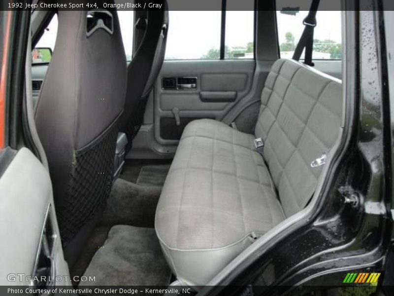 Orange/Black / Gray 1992 Jeep Cherokee Sport 4x4
