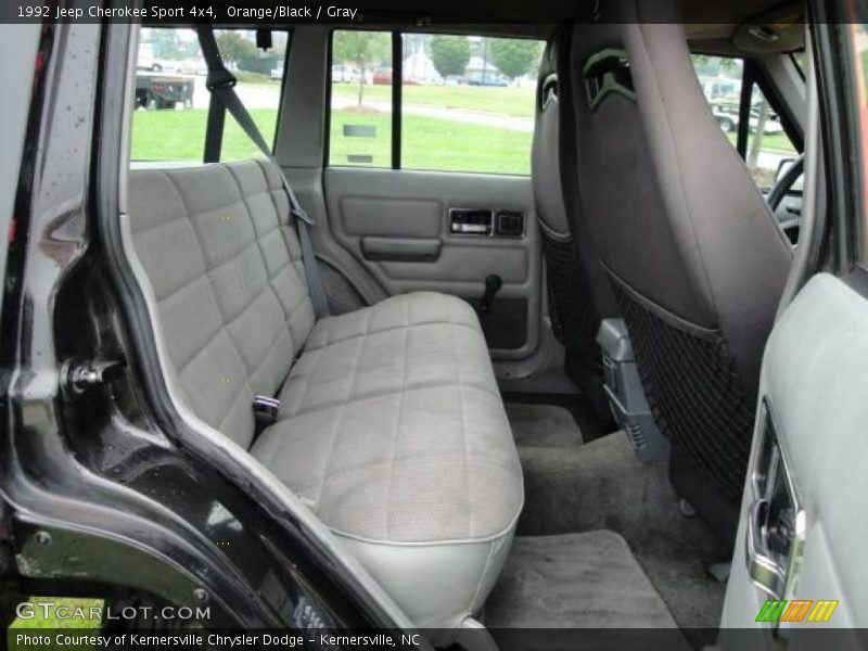 Orange/Black / Gray 1992 Jeep Cherokee Sport 4x4