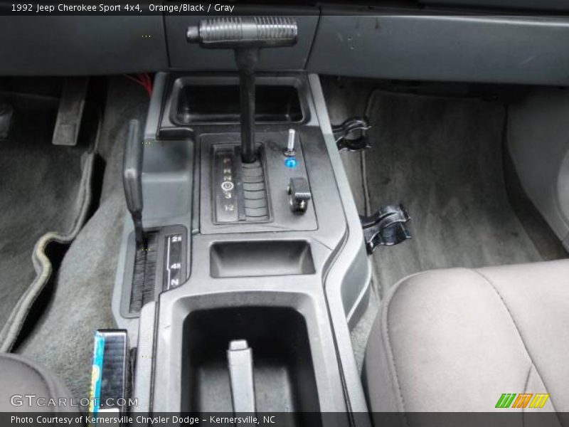 Orange/Black / Gray 1992 Jeep Cherokee Sport 4x4