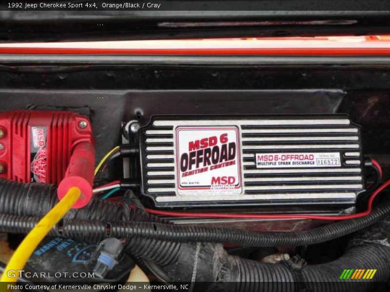 Orange/Black / Gray 1992 Jeep Cherokee Sport 4x4