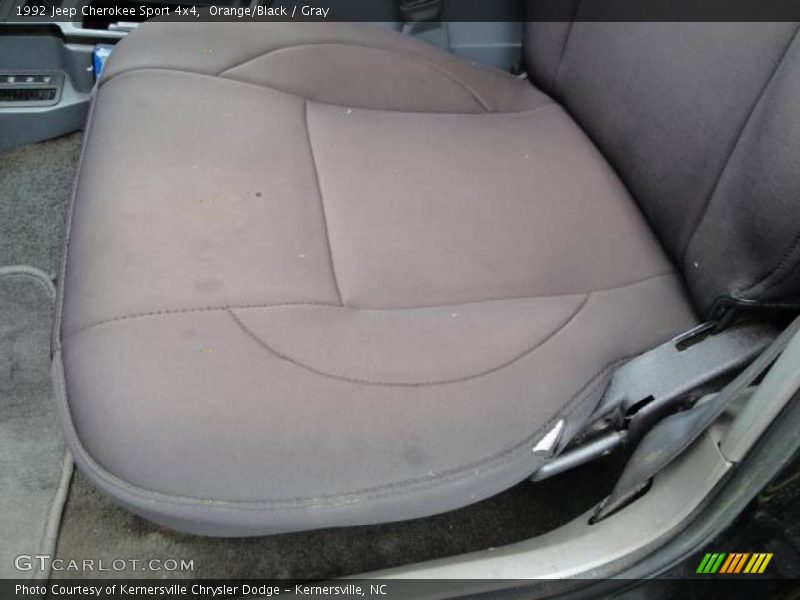 Orange/Black / Gray 1992 Jeep Cherokee Sport 4x4