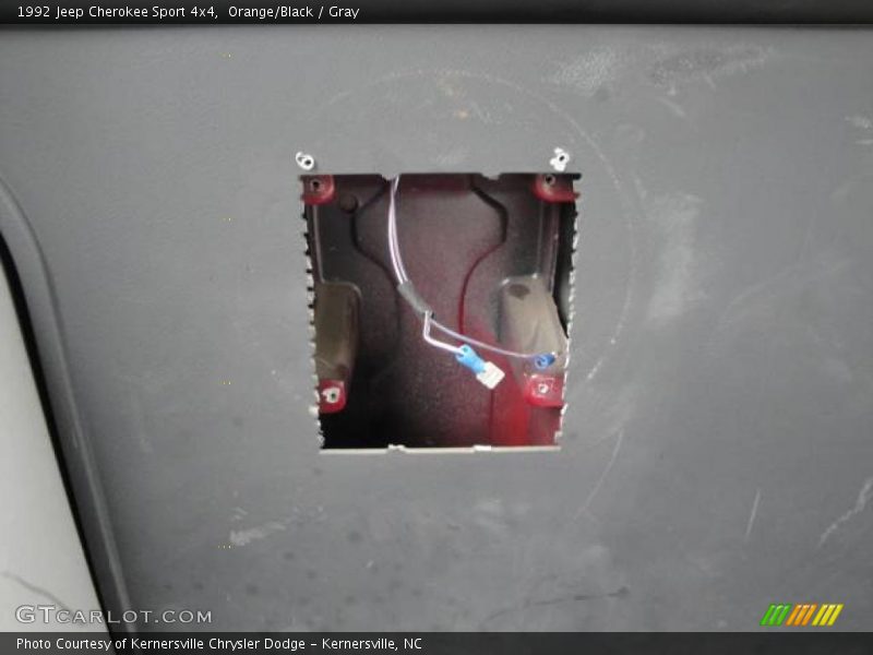 Orange/Black / Gray 1992 Jeep Cherokee Sport 4x4