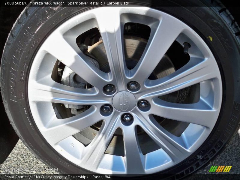 Spark Silver Metallic / Carbon Black 2008 Subaru Impreza WRX Wagon
