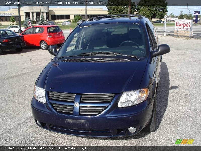 Midnight Blue Pearl / Medium Slate Gray 2005 Dodge Grand Caravan SXT