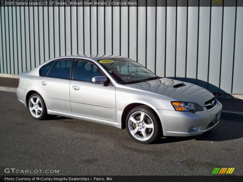 Brilliant Silver Metallic / Charcoal Black 2005 Subaru Legacy 2.5 GT Sedan