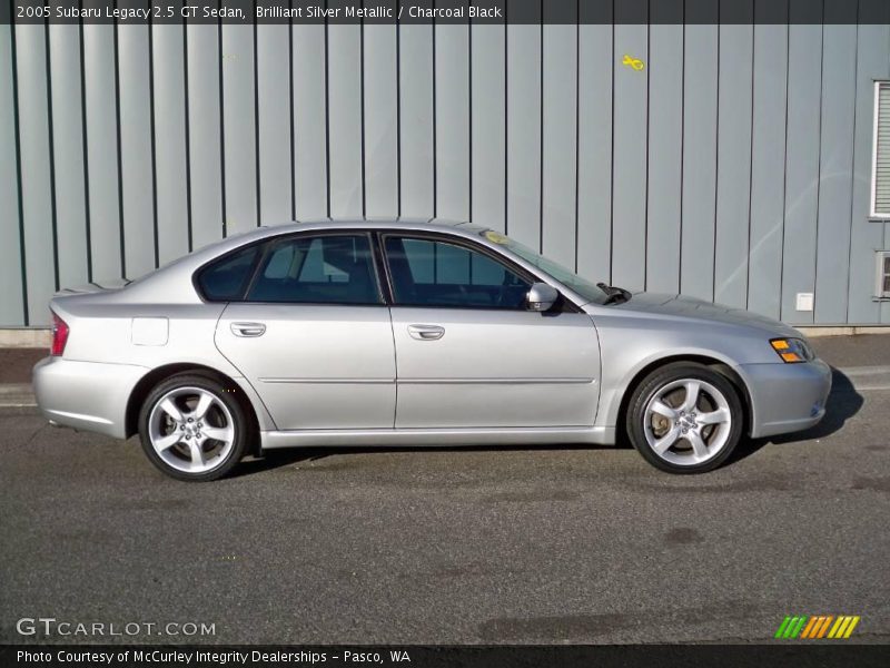 Brilliant Silver Metallic / Charcoal Black 2005 Subaru Legacy 2.5 GT Sedan