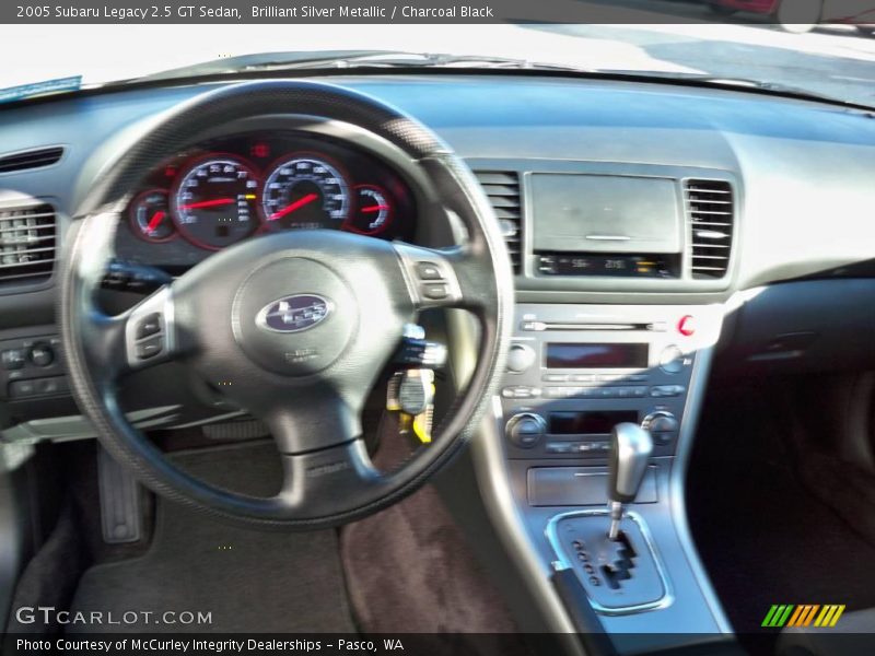 Brilliant Silver Metallic / Charcoal Black 2005 Subaru Legacy 2.5 GT Sedan