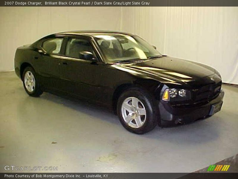 Brilliant Black Crystal Pearl / Dark Slate Gray/Light Slate Gray 2007 Dodge Charger