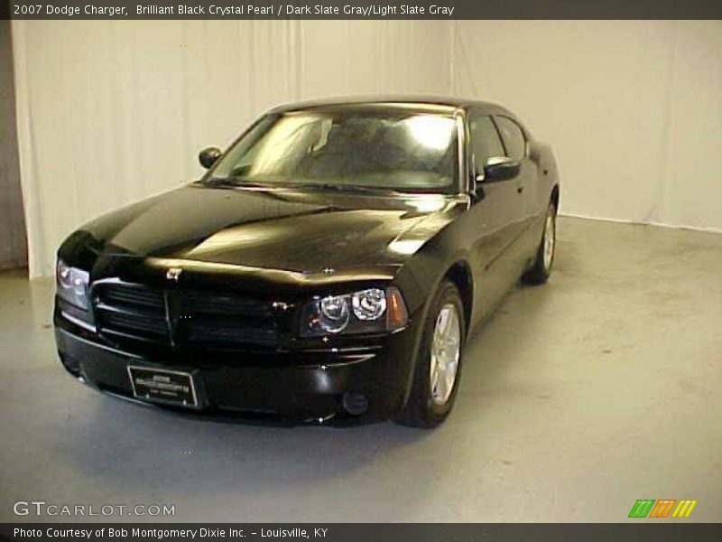 Brilliant Black Crystal Pearl / Dark Slate Gray/Light Slate Gray 2007 Dodge Charger