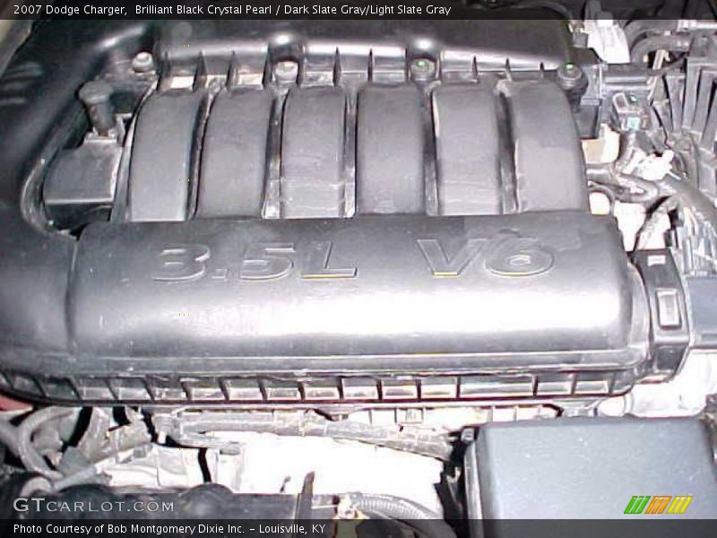 Brilliant Black Crystal Pearl / Dark Slate Gray/Light Slate Gray 2007 Dodge Charger
